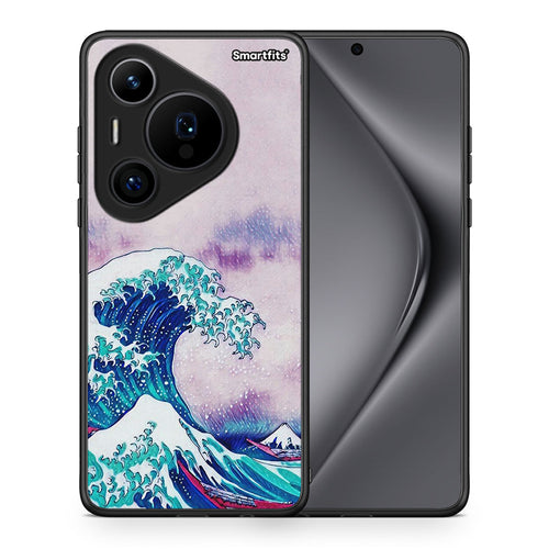 Θήκη Huawei Pura 70 Pro / 70 Pro+ Blue Waves από τη Smartfits με σχέδιο στο πίσω μέρος και μαύρο περίβλημα | Huawei Pura 70 Pro / 70 Pro+ Blue Waves case with colorful back and black bezels