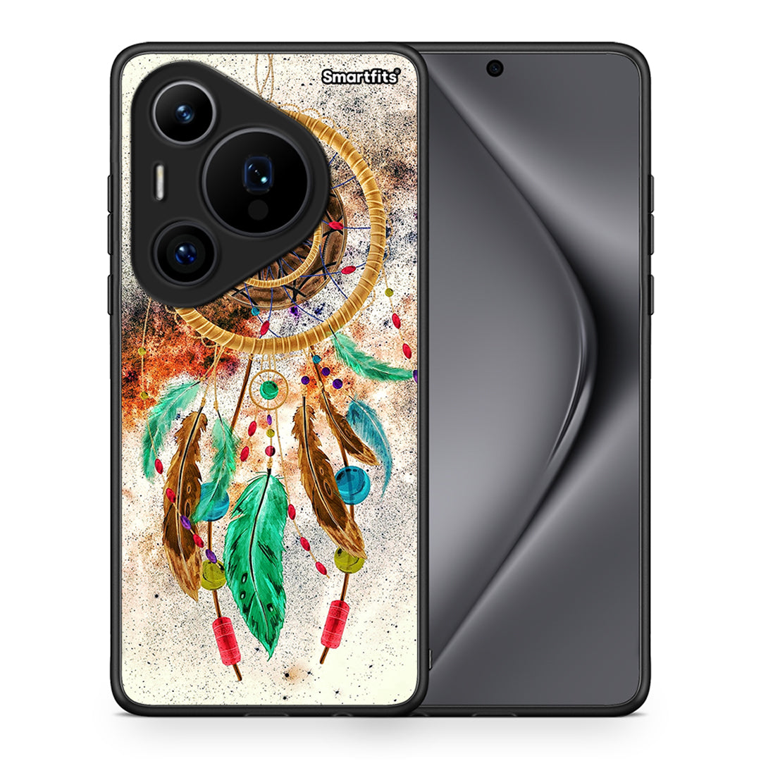 Θήκη Huawei Pura 70 Pro / 70 Pro+ DreamCatcher Boho από τη Smartfits με σχέδιο στο πίσω μέρος και μαύρο περίβλημα | Huawei Pura 70 Pro / 70 Pro+ DreamCatcher Boho case with colorful back and black bezels