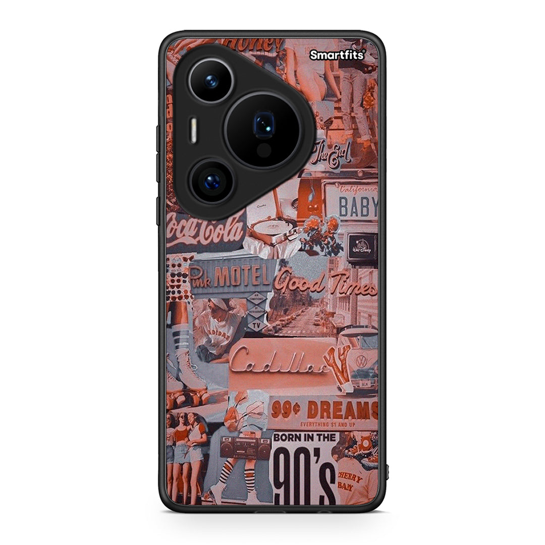 Huawei Pura 70 Pro / 70 Pro+ Born In 90s θήκη από τη Smartfits με σχέδιο στο πίσω μέρος και μαύρο περίβλημα | Smartphone case with colorful back and black bezels by Smartfits