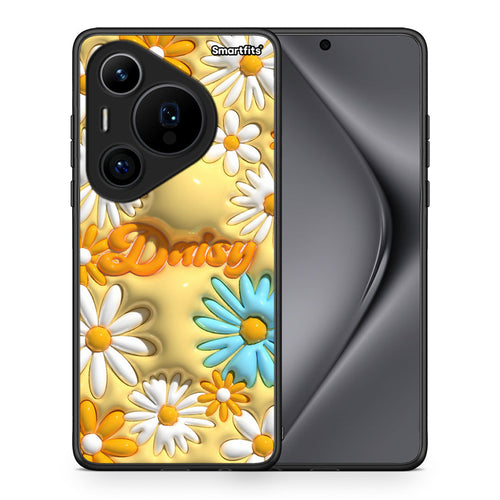 Θήκη Huawei Pura 70 Pro / 70 Pro+ Bubble Daisies από τη Smartfits με σχέδιο στο πίσω μέρος και μαύρο περίβλημα | Huawei Pura 70 Pro / 70 Pro+ Bubble Daisies case with colorful back and black bezels