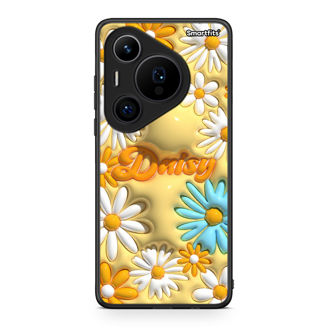 Huawei Pura 70 Pro / 70 Pro+ Bubble Daisies θήκη από τη Smartfits με σχέδιο στο πίσω μέρος και μαύρο περίβλημα | Smartphone case with colorful back and black bezels by Smartfits