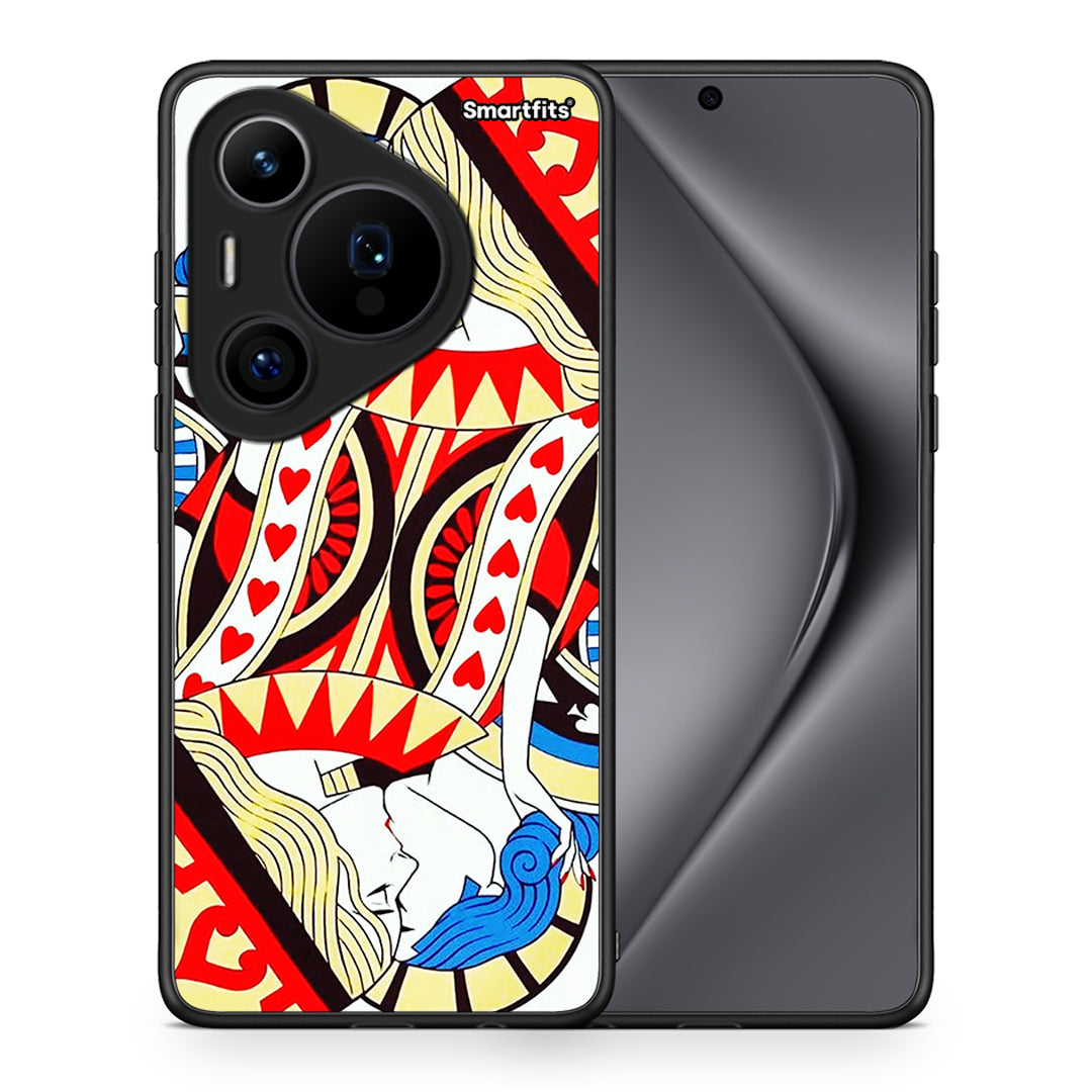 Θήκη Huawei Pura 70 Pro / 70 Pro+ Card Love από τη Smartfits με σχέδιο στο πίσω μέρος και μαύρο περίβλημα | Huawei Pura 70 Pro / 70 Pro+ Card Love case with colorful back and black bezels
