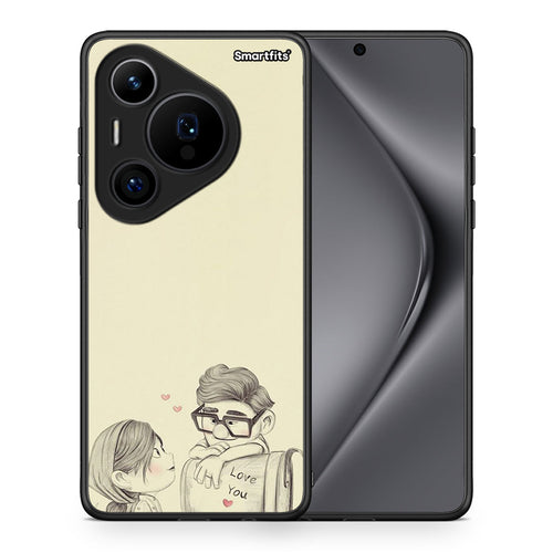 Θήκη Huawei Pura 70 Pro / 70 Pro+ Carl And Ellie από τη Smartfits με σχέδιο στο πίσω μέρος και μαύρο περίβλημα | Huawei Pura 70 Pro / 70 Pro+ Carl And Ellie case with colorful back and black bezels