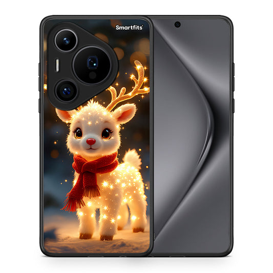 Θήκη Huawei Pura 70 Pro / 70 Pro+ Christmas Cutie από τη Smartfits με σχέδιο στο πίσω μέρος και μαύρο περίβλημα | Huawei Pura 70 Pro / 70 Pro+ Christmas Cutie case with colorful back and black bezels