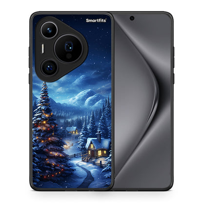 Θήκη Huawei Pura 70 Pro / 70 Pro+ Christmas Scenery από τη Smartfits με σχέδιο στο πίσω μέρος και μαύρο περίβλημα | Huawei Pura 70 Pro / 70 Pro+ Christmas Scenery case with colorful back and black bezels