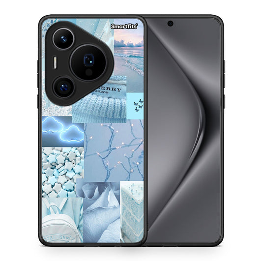Θήκη Huawei Pura 70 Pro / 70 Pro+ Ciel Aesthetic Collage από τη Smartfits με σχέδιο στο πίσω μέρος και μαύρο περίβλημα | Huawei Pura 70 Pro / 70 Pro+ Ciel Aesthetic Collage case with colorful back and black bezels