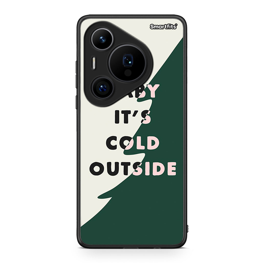 Huawei Pura 70 Pro / 70 Pro+ Cold Outside θήκη από τη Smartfits με σχέδιο στο πίσω μέρος και μαύρο περίβλημα | Smartphone case with colorful back and black bezels by Smartfits