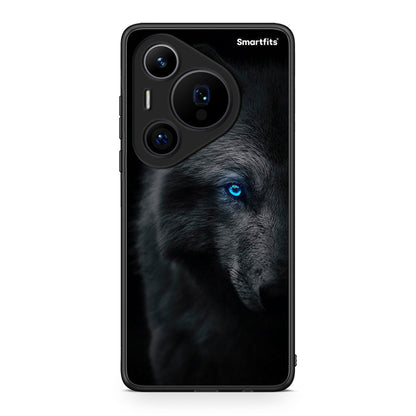 Huawei Pura 70 Pro / 70 Pro+ Dark Wolf θήκη από τη Smartfits με σχέδιο στο πίσω μέρος και μαύρο περίβλημα | Smartphone case with colorful back and black bezels by Smartfits