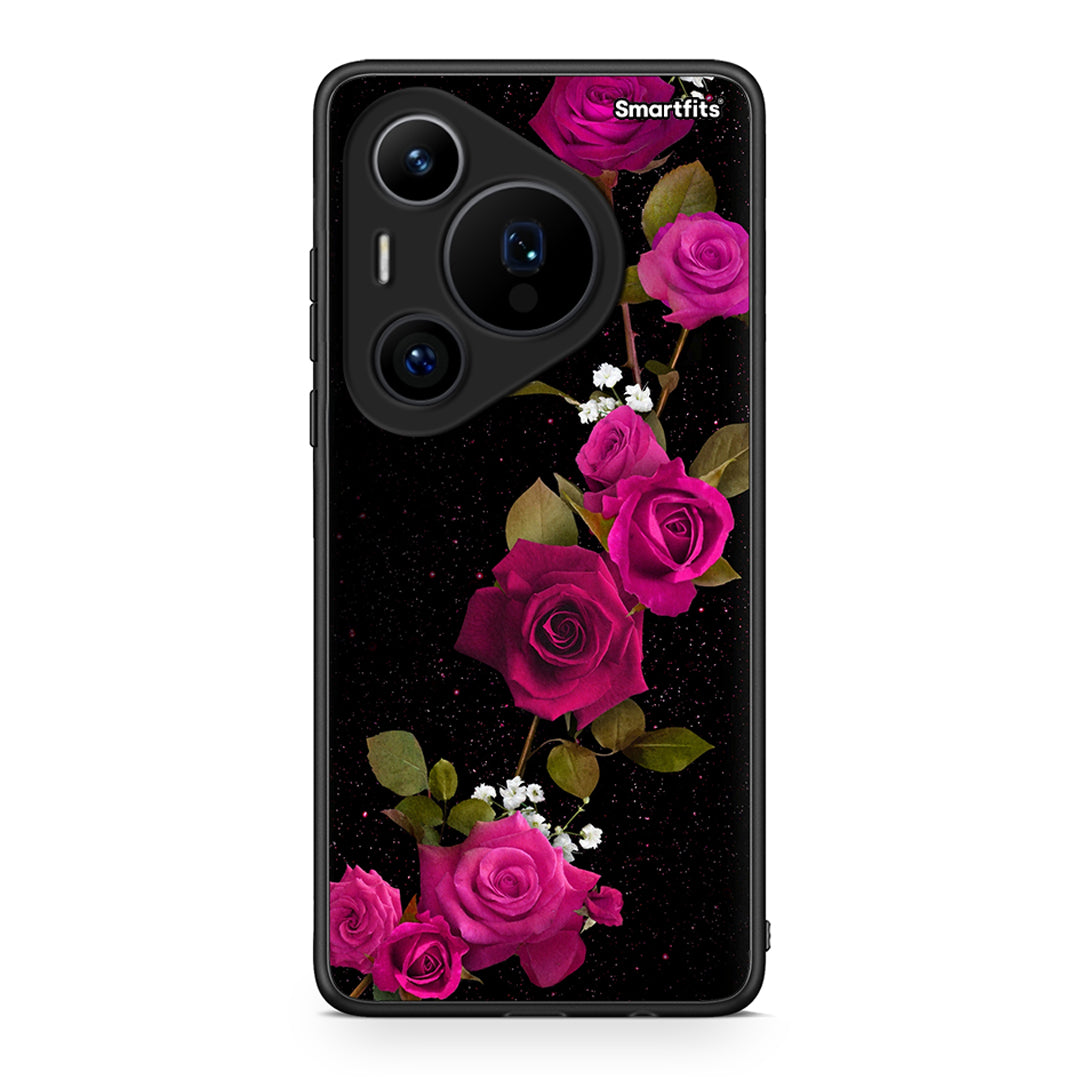 4 - Huawei Pura 70 Pro / 70 Pro+ Red Roses Flower case, cover, bumper