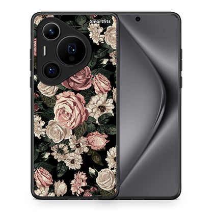 Θήκη Huawei Pura 70 Pro / 70 Pro+ Wild Roses Flower από τη Smartfits με σχέδιο στο πίσω μέρος και μαύρο περίβλημα | Huawei Pura 70 Pro / 70 Pro+ Wild Roses Flower case with colorful back and black bezels