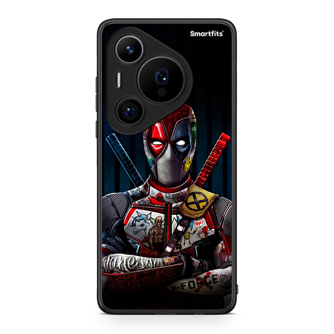 Huawei Pura 70 Pro / 70 Pro+ Funny Guy θήκη από τη Smartfits με σχέδιο στο πίσω μέρος και μαύρο περίβλημα | Smartphone case with colorful back and black bezels by Smartfits