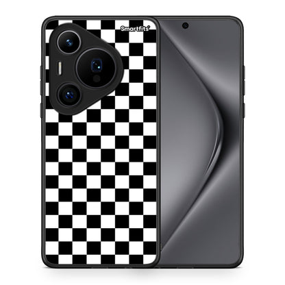 Θήκη Huawei Pura 70 Pro / 70 Pro+ Squares Geometric από τη Smartfits με σχέδιο στο πίσω μέρος και μαύρο περίβλημα | Huawei Pura 70 Pro / 70 Pro+ Squares Geometric case with colorful back and black bezels