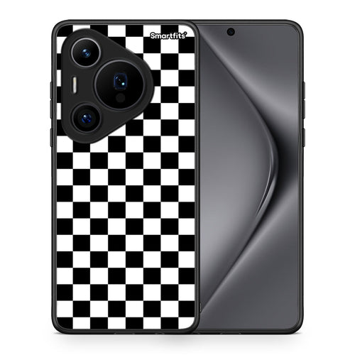 Θήκη Huawei Pura 70 Pro / 70 Pro+ Squares Geometric από τη Smartfits με σχέδιο στο πίσω μέρος και μαύρο περίβλημα | Huawei Pura 70 Pro / 70 Pro+ Squares Geometric case with colorful back and black bezels