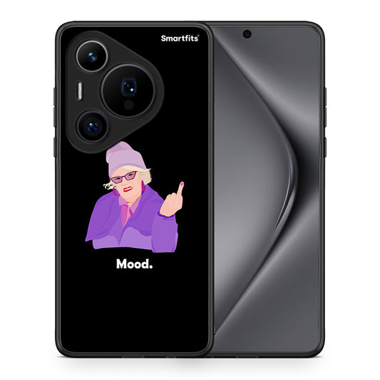 Θήκη Huawei Pura 70 Pro / 70 Pro+ Grandma Mood Black από τη Smartfits με σχέδιο στο πίσω μέρος και μαύρο περίβλημα | Huawei Pura 70 Pro / 70 Pro+ Grandma Mood Black case with colorful back and black bezels
