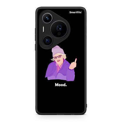 Huawei Pura 70 Pro / 70 Pro+ Grandma Mood Black θήκη από τη Smartfits με σχέδιο στο πίσω μέρος και μαύρο περίβλημα | Smartphone case with colorful back and black bezels by Smartfits