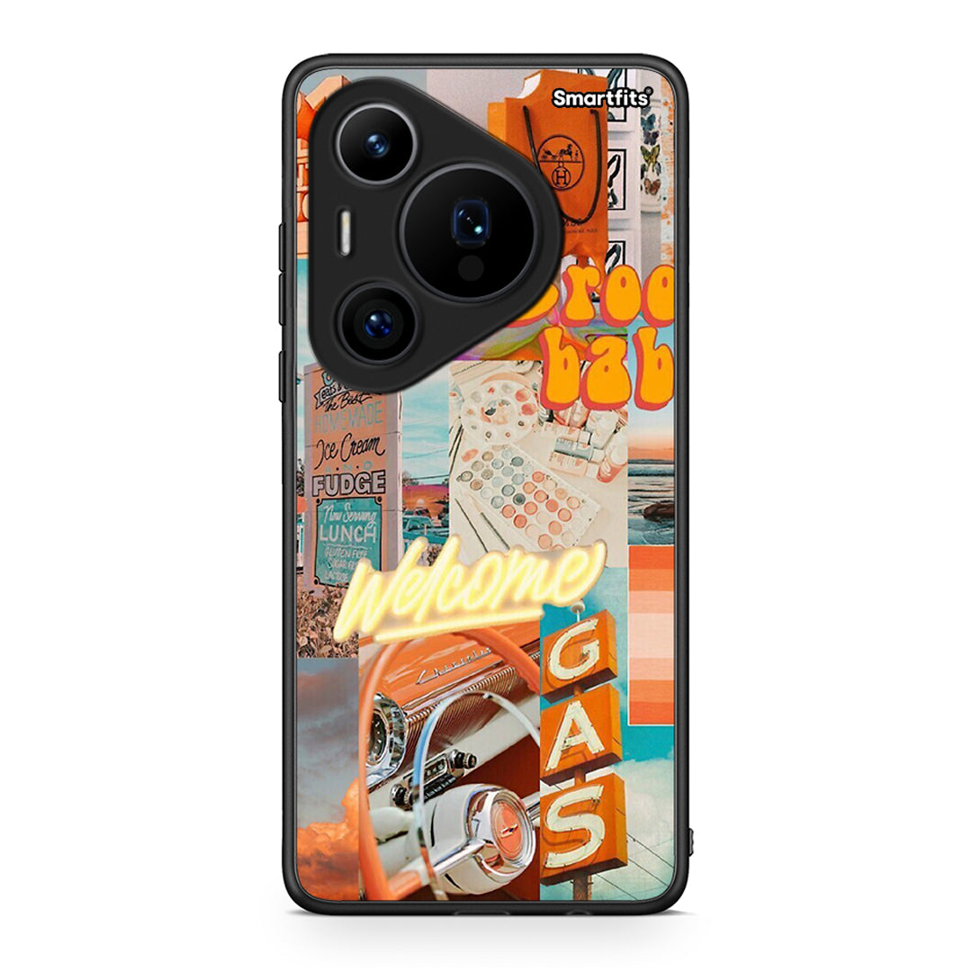 Huawei Pura 70 Pro / 70 Pro+ Groovy Babe Θήκη Αγίου Βαλεντίνου από τη Smartfits με σχέδιο στο πίσω μέρος και μαύρο περίβλημα | Smartphone case with colorful back and black bezels by Smartfits