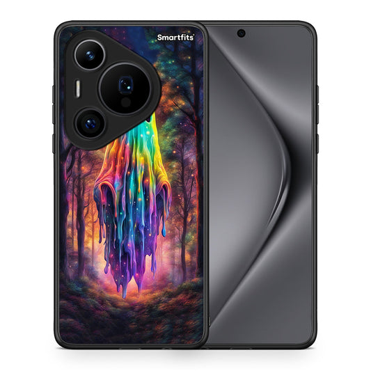 Θήκη Huawei Pura 70 Pro / 70 Pro+ Halloween Ghost από τη Smartfits με σχέδιο στο πίσω μέρος και μαύρο περίβλημα | Huawei Pura 70 Pro / 70 Pro+ Halloween Ghost case with colorful back and black bezels