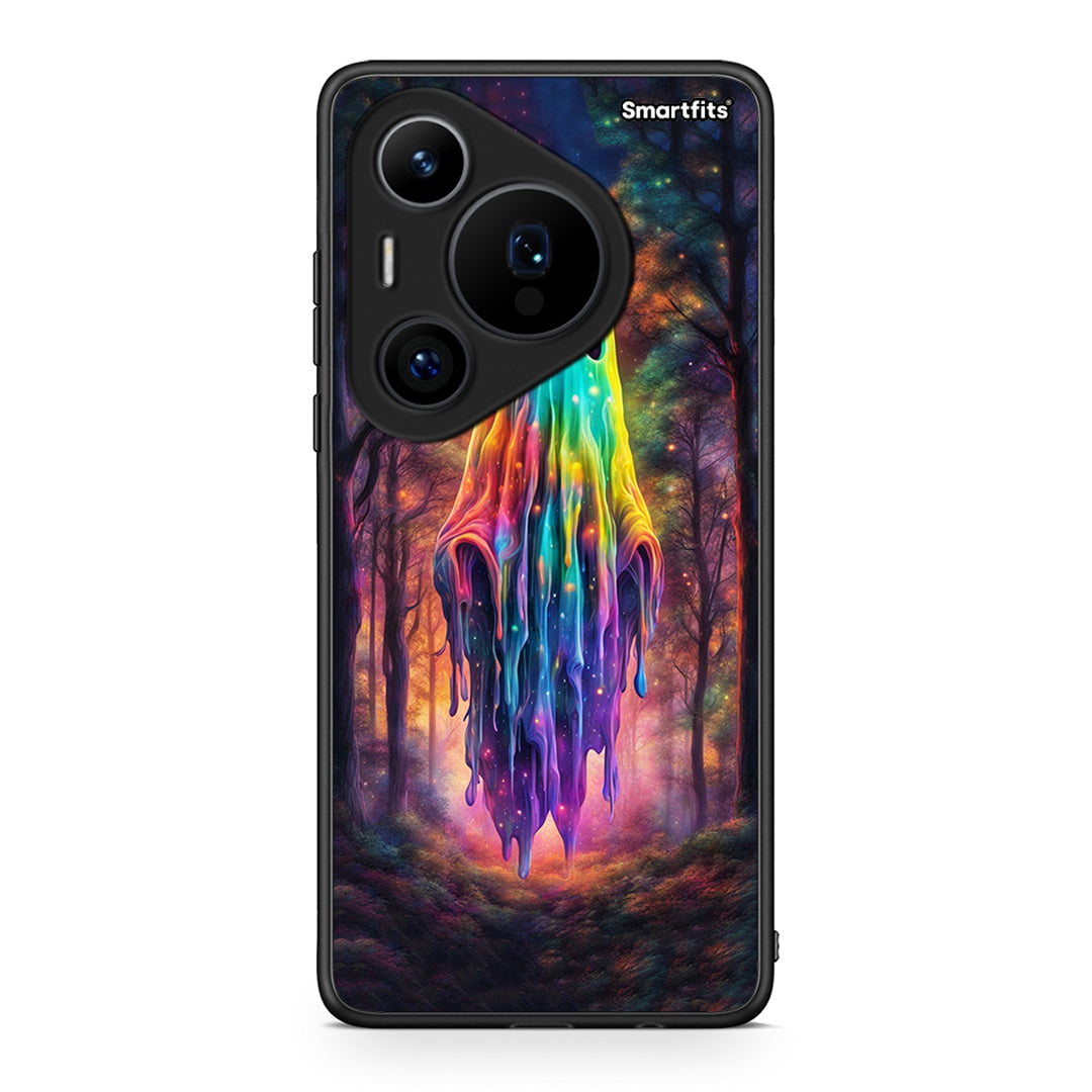 Huawei Pura 70 Pro / 70 Pro+ Halloween Ghost θήκη από τη Smartfits με σχέδιο στο πίσω μέρος και μαύρο περίβλημα | Smartphone case with colorful back and black bezels by Smartfits