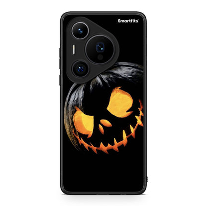 Huawei Pura 70 Pro / 70 Pro+ Halloween Scary Pumpkin Θήκη από τη Smartfits με σχέδιο στο πίσω μέρος και μαύρο περίβλημα | Smartphone case with colorful back and black bezels by Smartfits