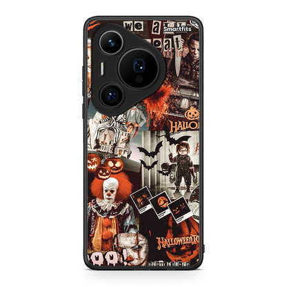 Huawei Pura 70 Pro / 70 Pro+ Halloween Spooky Season Θήκη από τη Smartfits με σχέδιο στο πίσω μέρος και μαύρο περίβλημα | Smartphone case with colorful back and black bezels by Smartfits