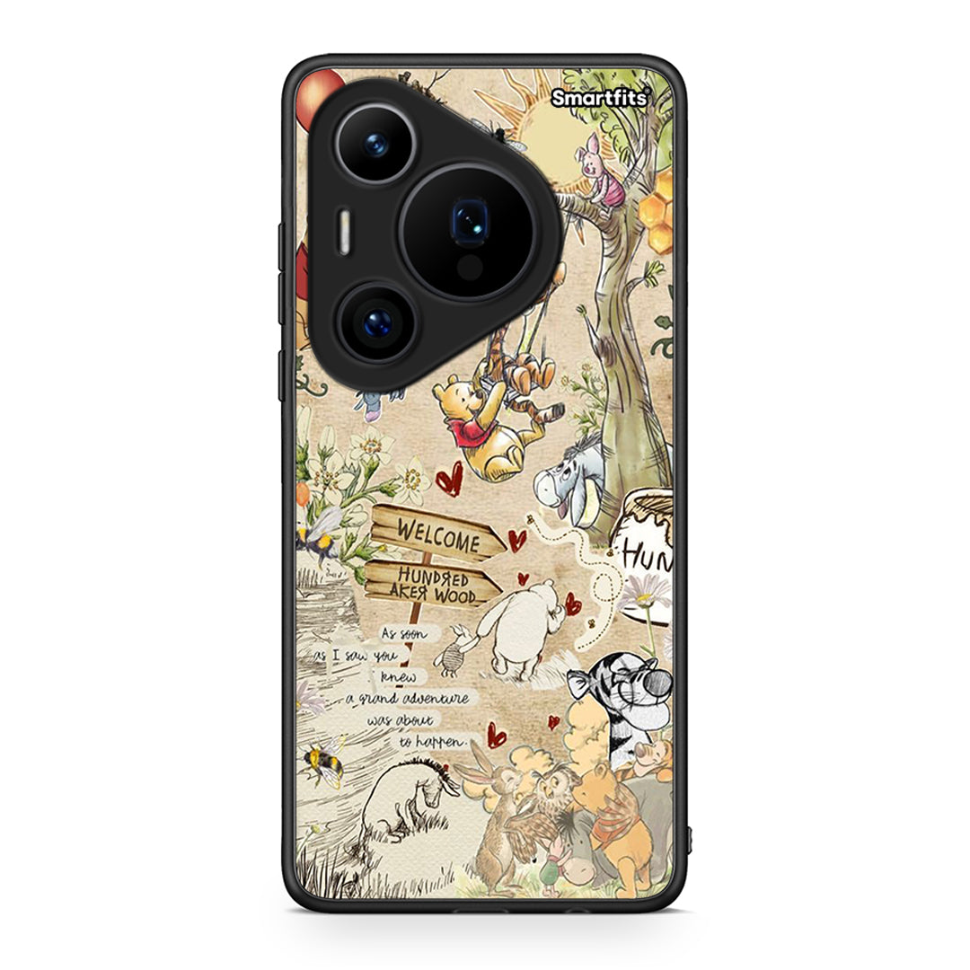 Huawei Pura 70 Pro / 70 Pro+ Happy Friends θήκη από τη Smartfits με σχέδιο στο πίσω μέρος και μαύρο περίβλημα | Smartphone case with colorful back and black bezels by Smartfits