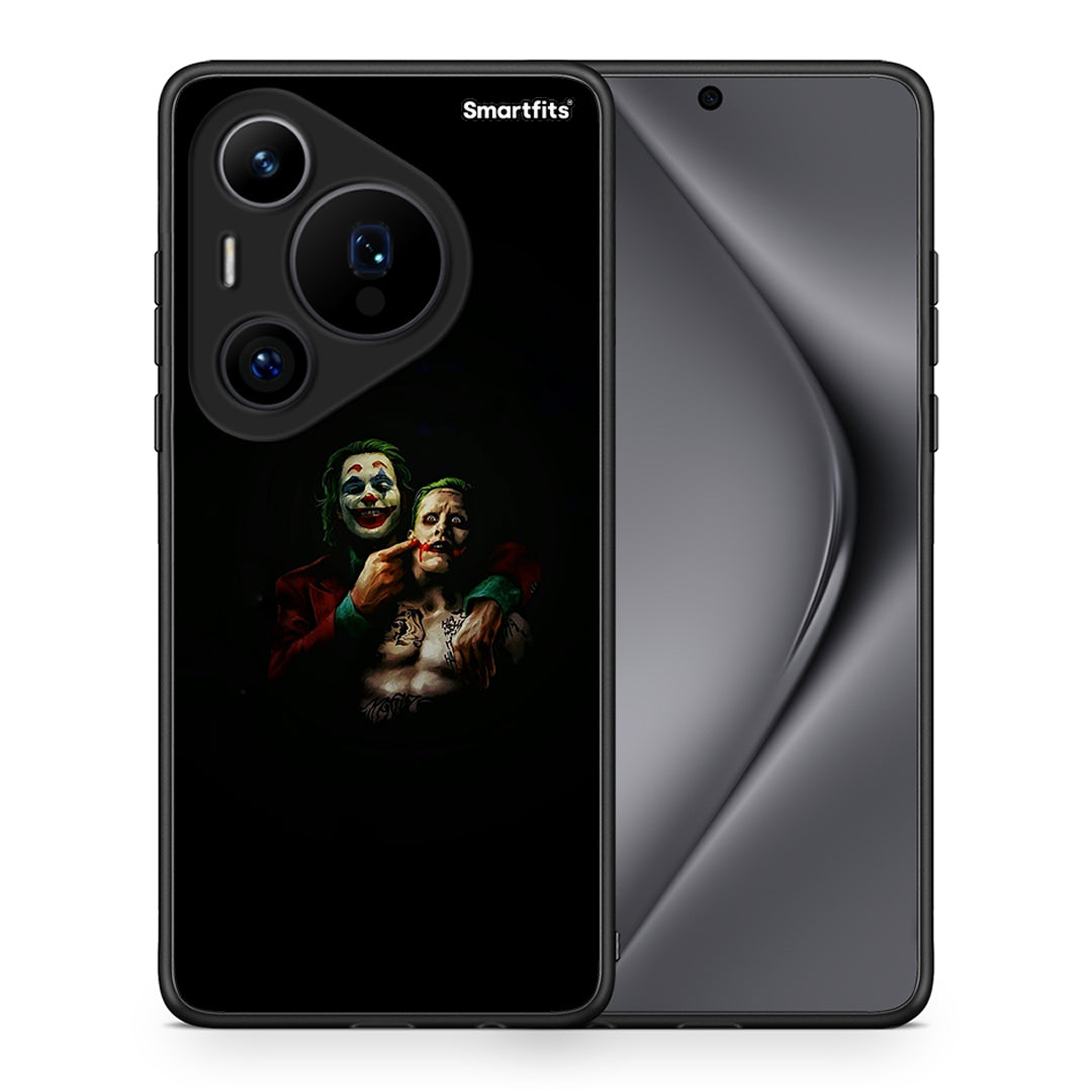 Θήκη Huawei Pura 70 Pro / 70 Pro+ Clown Hero από τη Smartfits με σχέδιο στο πίσω μέρος και μαύρο περίβλημα | Huawei Pura 70 Pro / 70 Pro+ Clown Hero case with colorful back and black bezels