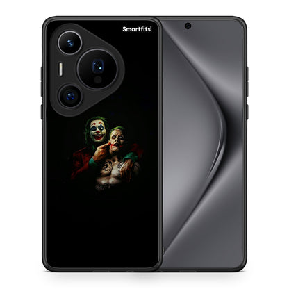 Θήκη Huawei Pura 70 Pro / 70 Pro+ Clown Hero από τη Smartfits με σχέδιο στο πίσω μέρος και μαύρο περίβλημα | Huawei Pura 70 Pro / 70 Pro+ Clown Hero case with colorful back and black bezels