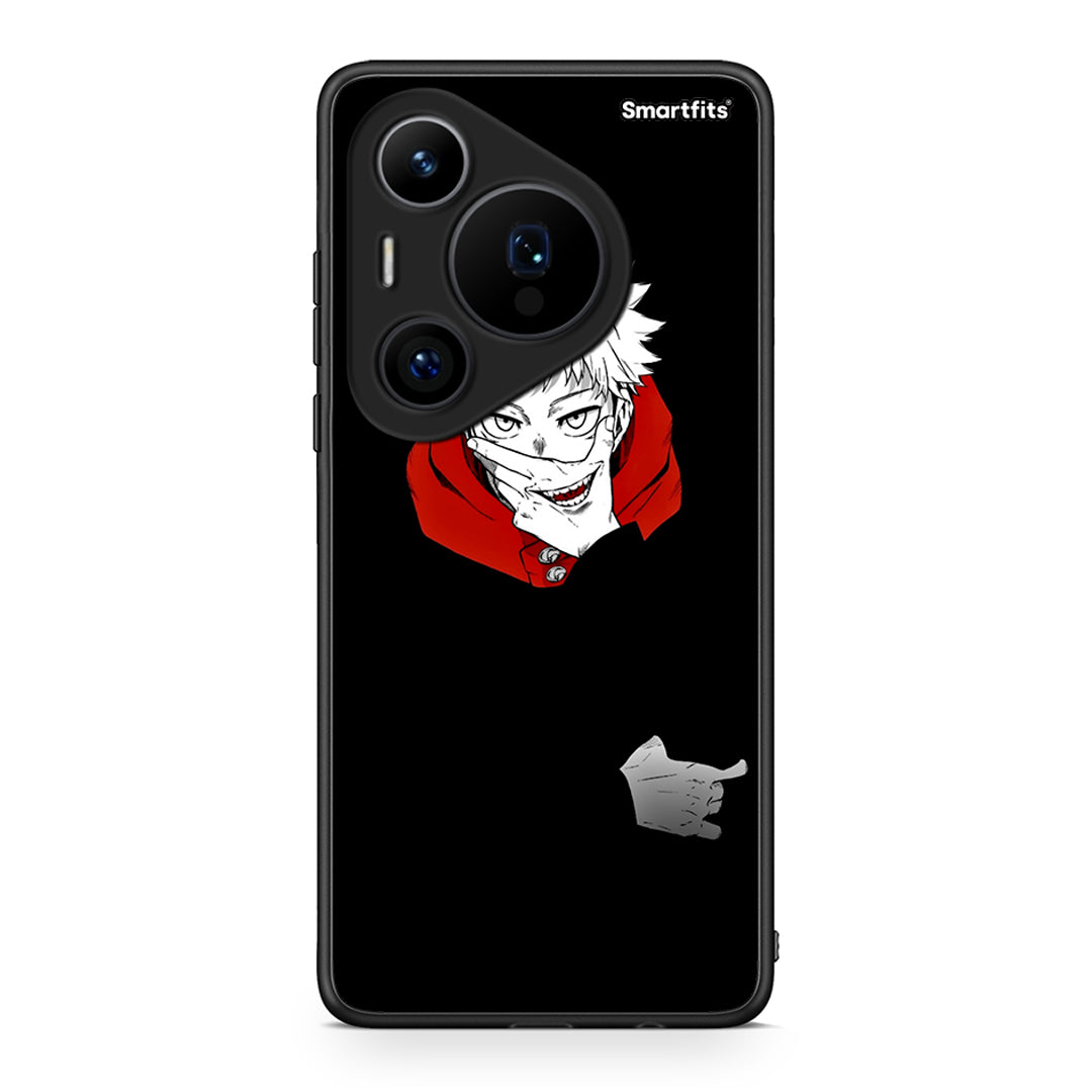 Huawei Pura 70 Pro / 70 Pro+ Itadori Anime θήκη από τη Smartfits με σχέδιο στο πίσω μέρος και μαύρο περίβλημα | Smartphone case with colorful back and black bezels by Smartfits