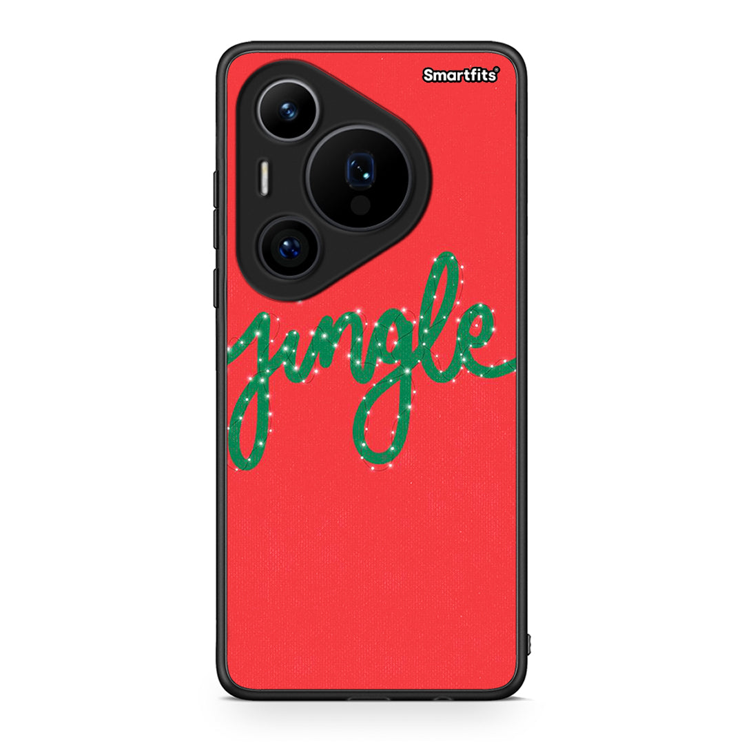 Huawei Pura 70 Pro / 70 Pro+ Jingle Xmas θήκη από τη Smartfits με σχέδιο στο πίσω μέρος και μαύρο περίβλημα | Smartphone case with colorful back and black bezels by Smartfits