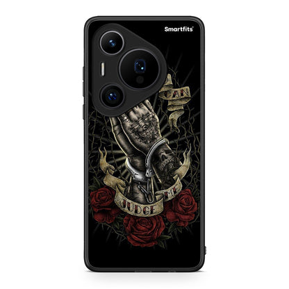 Huawei Pura 70 Pro / 70 Pro+ Judge By God θήκη από τη Smartfits με σχέδιο στο πίσω μέρος και μαύρο περίβλημα | Smartphone case with colorful back and black bezels by Smartfits