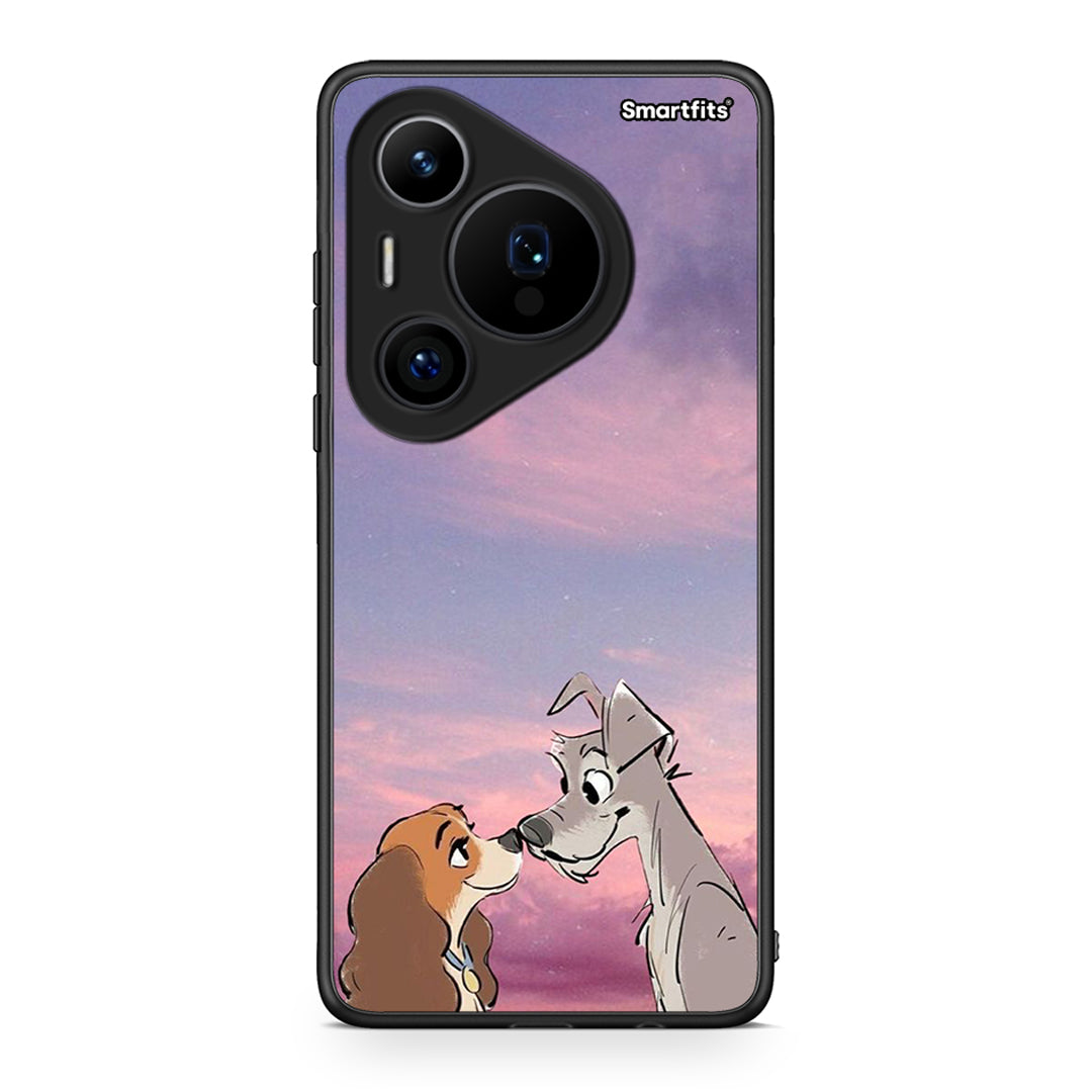 Huawei Pura 70 Pro / 70 Pro+ Lady And Tramp θήκη από τη Smartfits με σχέδιο στο πίσω μέρος και μαύρο περίβλημα | Smartphone case with colorful back and black bezels by Smartfits
