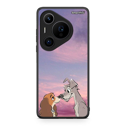 Huawei Pura 70 Pro / 70 Pro+ Lady And Tramp θήκη από τη Smartfits με σχέδιο στο πίσω μέρος και μαύρο περίβλημα | Smartphone case with colorful back and black bezels by Smartfits