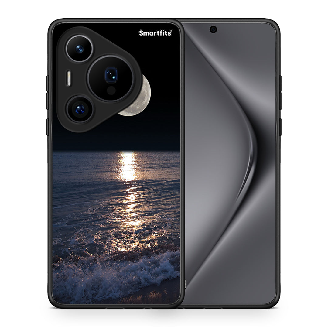 Θήκη Huawei Pura 70 Pro / 70 Pro+ Moon Landscape από τη Smartfits με σχέδιο στο πίσω μέρος και μαύρο περίβλημα | Huawei Pura 70 Pro / 70 Pro+ Moon Landscape case with colorful back and black bezels