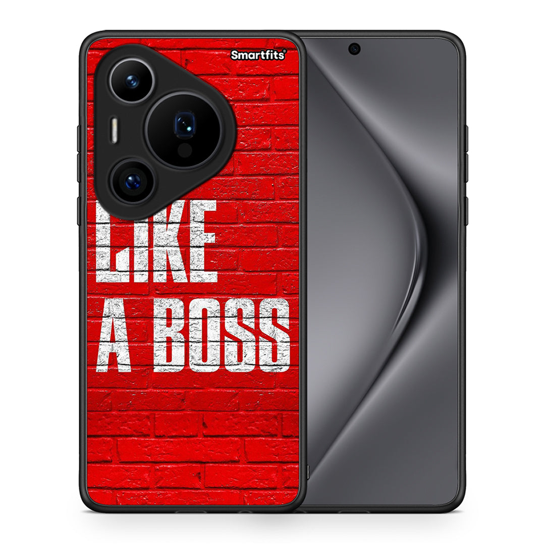 Θήκη Huawei Pura 70 Pro / 70 Pro+ Like A Boss από τη Smartfits με σχέδιο στο πίσω μέρος και μαύρο περίβλημα | Huawei Pura 70 Pro / 70 Pro+ Like A Boss case with colorful back and black bezels