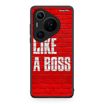 Huawei Pura 70 Pro / 70 Pro+ Like A Boss θήκη από τη Smartfits με σχέδιο στο πίσω μέρος και μαύρο περίβλημα | Smartphone case with colorful back and black bezels by Smartfits