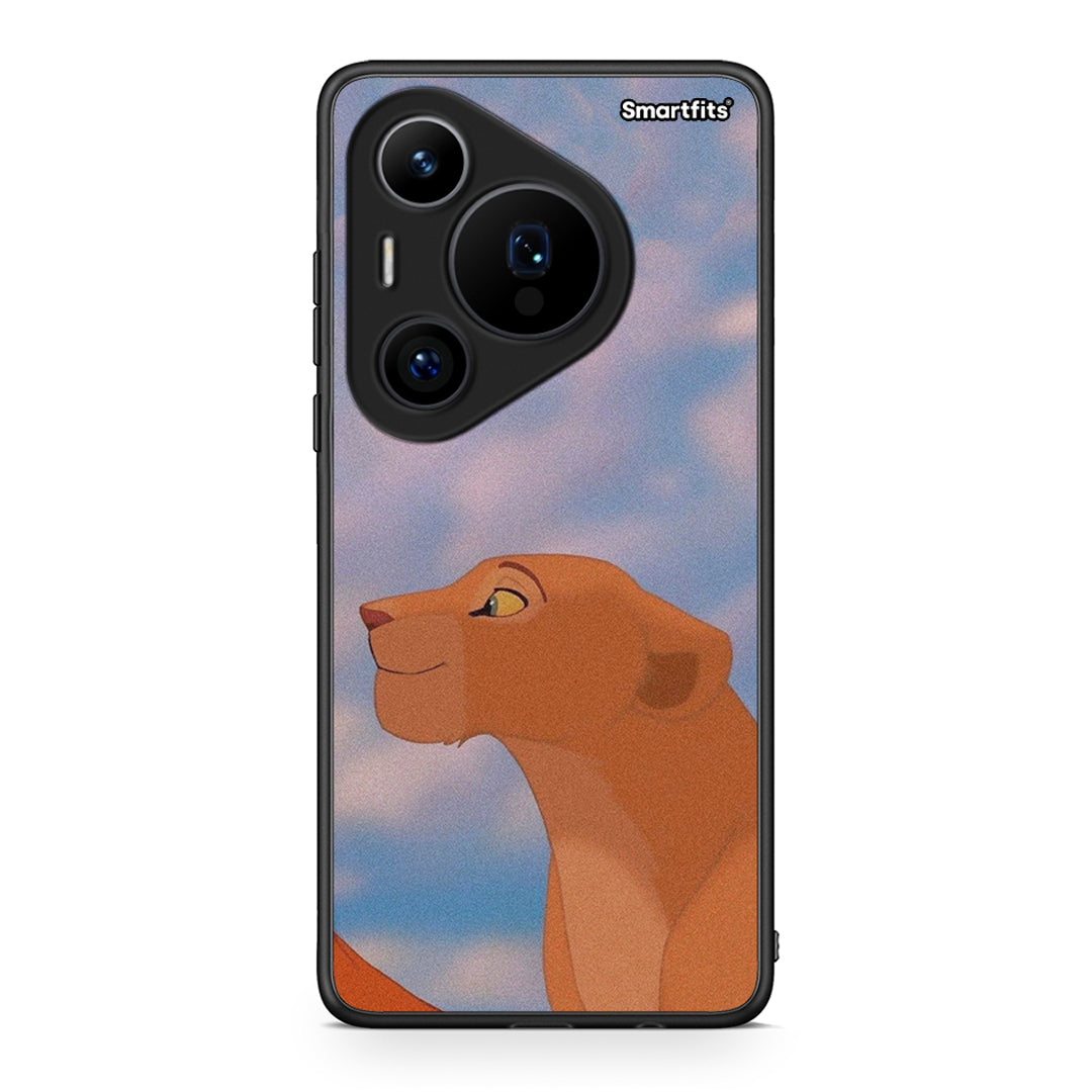 Huawei Pura 70 Pro / 70 Pro+ Lion Love 2 Θήκη Αγίου Βαλεντίνου από τη Smartfits με σχέδιο στο πίσω μέρος και μαύρο περίβλημα | Smartphone case with colorful back and black bezels by Smartfits