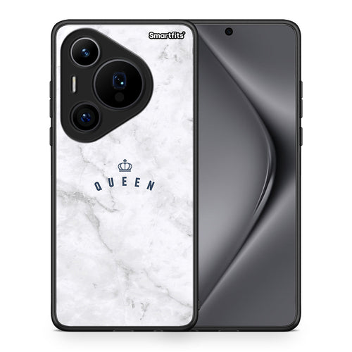 Θήκη Huawei Pura 70 Pro / 70 Pro+ Queen Marble από τη Smartfits με σχέδιο στο πίσω μέρος και μαύρο περίβλημα | Huawei Pura 70 Pro / 70 Pro+ Queen Marble case with colorful back and black bezels