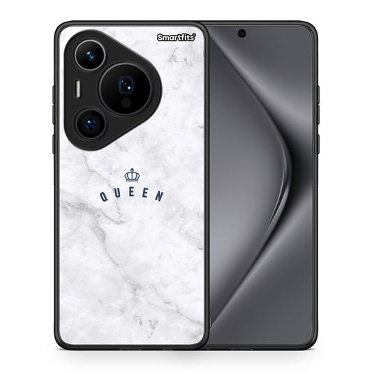 Θήκη Huawei Pura 70 Pro / 70 Pro+ Queen Marble από τη Smartfits με σχέδιο στο πίσω μέρος και μαύρο περίβλημα | Huawei Pura 70 Pro / 70 Pro+ Queen Marble case with colorful back and black bezels