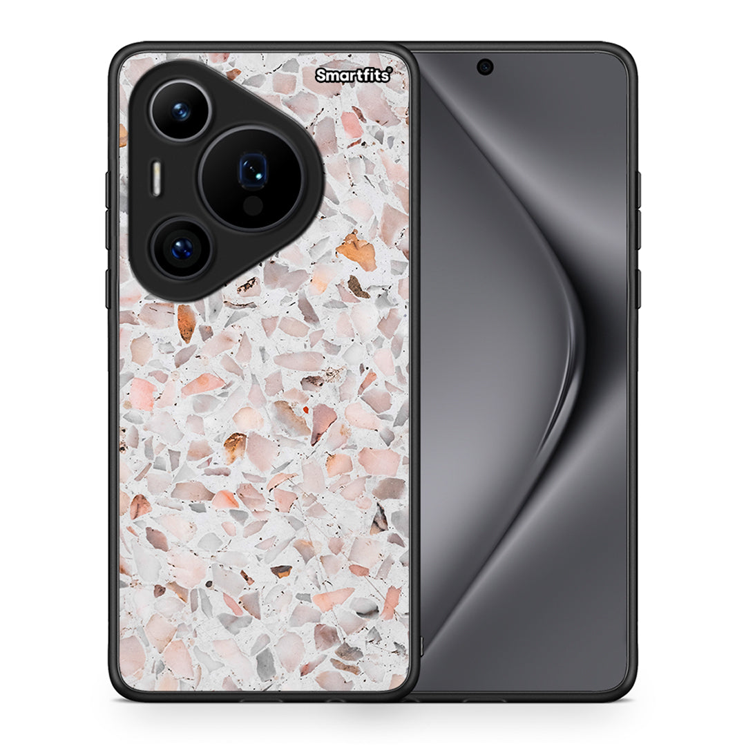 Θήκη Huawei Pura 70 Pro / 70 Pro+ Marble Terrazzo από τη Smartfits με σχέδιο στο πίσω μέρος και μαύρο περίβλημα | Huawei Pura 70 Pro / 70 Pro+ Marble Terrazzo case with colorful back and black bezels