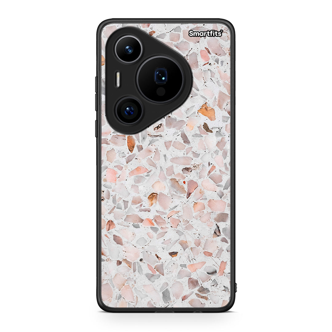 Huawei Pura 70 Pro / 70 Pro+ Marble Terrazzo θήκη από τη Smartfits με σχέδιο στο πίσω μέρος και μαύρο περίβλημα | Smartphone case with colorful back and black bezels by Smartfits