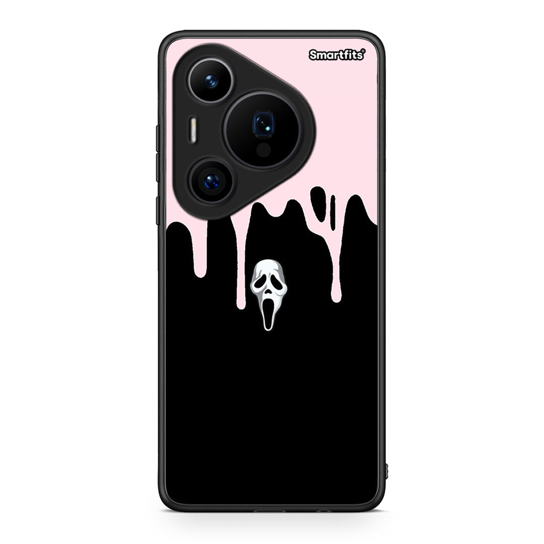 Huawei Pura 70 Pro / 70 Pro+ Melting Halloween Mask Θήκη από τη Smartfits με σχέδιο στο πίσω μέρος και μαύρο περίβλημα | Smartphone case with colorful back and black bezels by Smartfits
