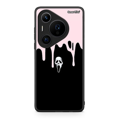 Huawei Pura 70 Pro / 70 Pro+ Melting Halloween Mask Θήκη από τη Smartfits με σχέδιο στο πίσω μέρος και μαύρο περίβλημα | Smartphone case with colorful back and black bezels by Smartfits