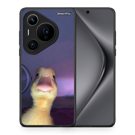 Θήκη Huawei Pura 70 Pro / 70 Pro+ Meme Duck από τη Smartfits με σχέδιο στο πίσω μέρος και μαύρο περίβλημα | Huawei Pura 70 Pro / 70 Pro+ Meme Duck case with colorful back and black bezels