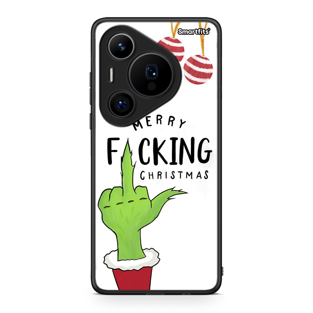 Huawei Pura 70 Pro / 70 Pro+ Merry F Xmas θήκη από τη Smartfits με σχέδιο στο πίσω μέρος και μαύρο περίβλημα | Smartphone case with colorful back and black bezels by Smartfits