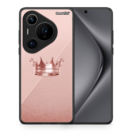 Θήκη Huawei Pura 70 Pro / 70 Pro+ Crown Minimal από τη Smartfits με σχέδιο στο πίσω μέρος και μαύρο περίβλημα | Huawei Pura 70 Pro / 70 Pro+ Crown Minimal case with colorful back and black bezels