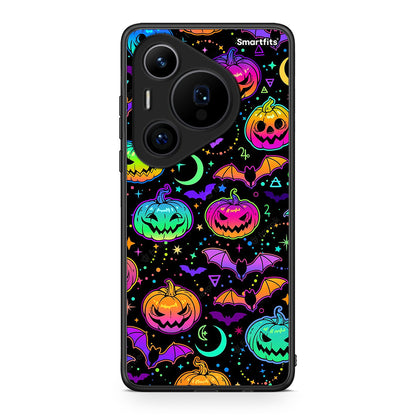 Huawei Pura 70 Pro / 70 Pro+ Neon Halloween θήκη από τη Smartfits με σχέδιο στο πίσω μέρος και μαύρο περίβλημα | Smartphone case with colorful back and black bezels by Smartfits