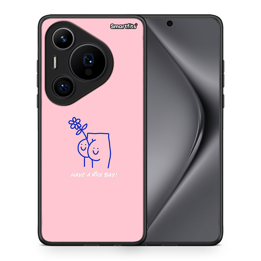 Θήκη Huawei Pura 70 Pro / 70 Pro+ Nice Day από τη Smartfits με σχέδιο στο πίσω μέρος και μαύρο περίβλημα | Huawei Pura 70 Pro / 70 Pro+ Nice Day case with colorful back and black bezels
