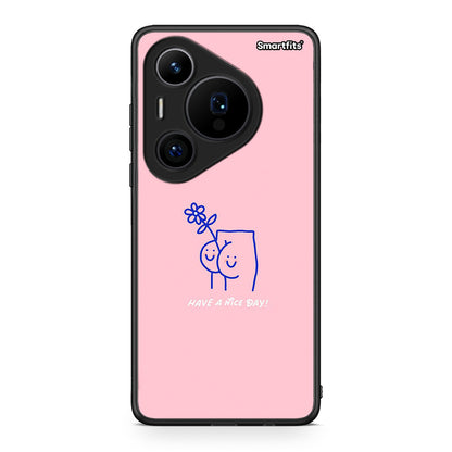 Huawei Pura 70 Pro / 70 Pro+ Nice Day θήκη από τη Smartfits με σχέδιο στο πίσω μέρος και μαύρο περίβλημα | Smartphone case with colorful back and black bezels by Smartfits