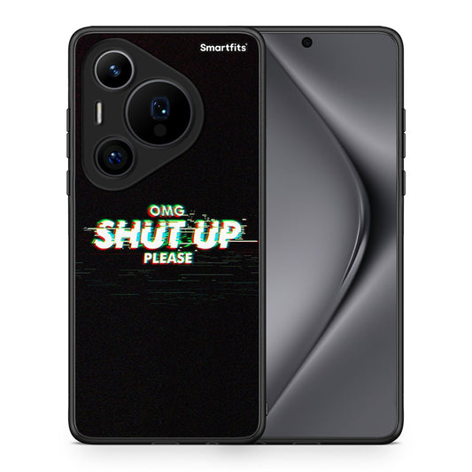 Θήκη Huawei Pura 70 Pro / 70 Pro+ OMG ShutUp από τη Smartfits με σχέδιο στο πίσω μέρος και μαύρο περίβλημα | Huawei Pura 70 Pro / 70 Pro+ OMG ShutUp case with colorful back and black bezels
