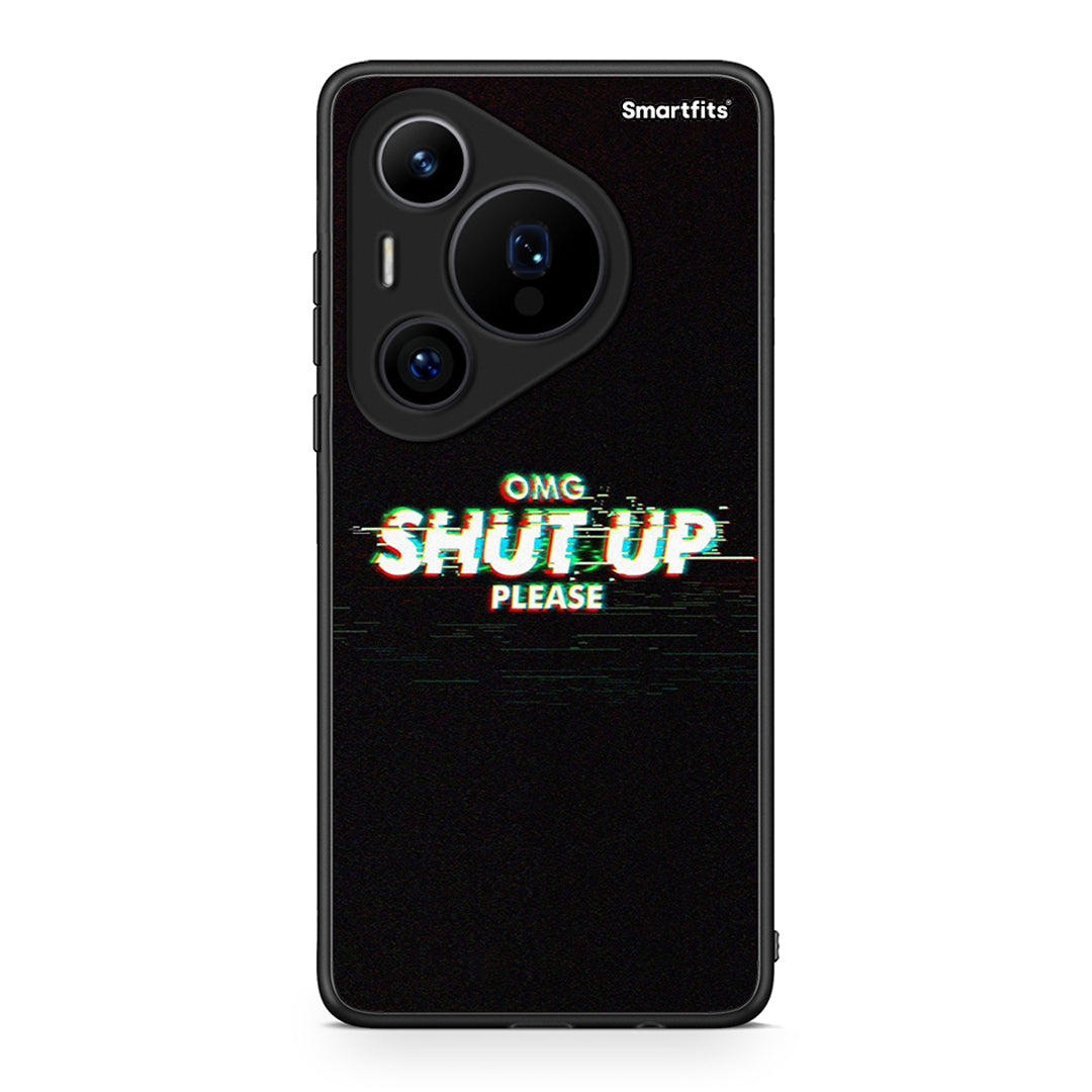 Huawei Pura 70 Pro / 70 Pro+ OMG ShutUp θήκη από τη Smartfits με σχέδιο στο πίσω μέρος και μαύρο περίβλημα | Smartphone case with colorful back and black bezels by Smartfits